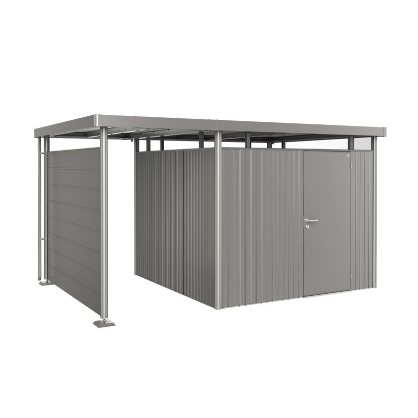 Seitendach Größe S zu Gerätehaus 'HighLine' Größe H4 quarzgrau-metallic