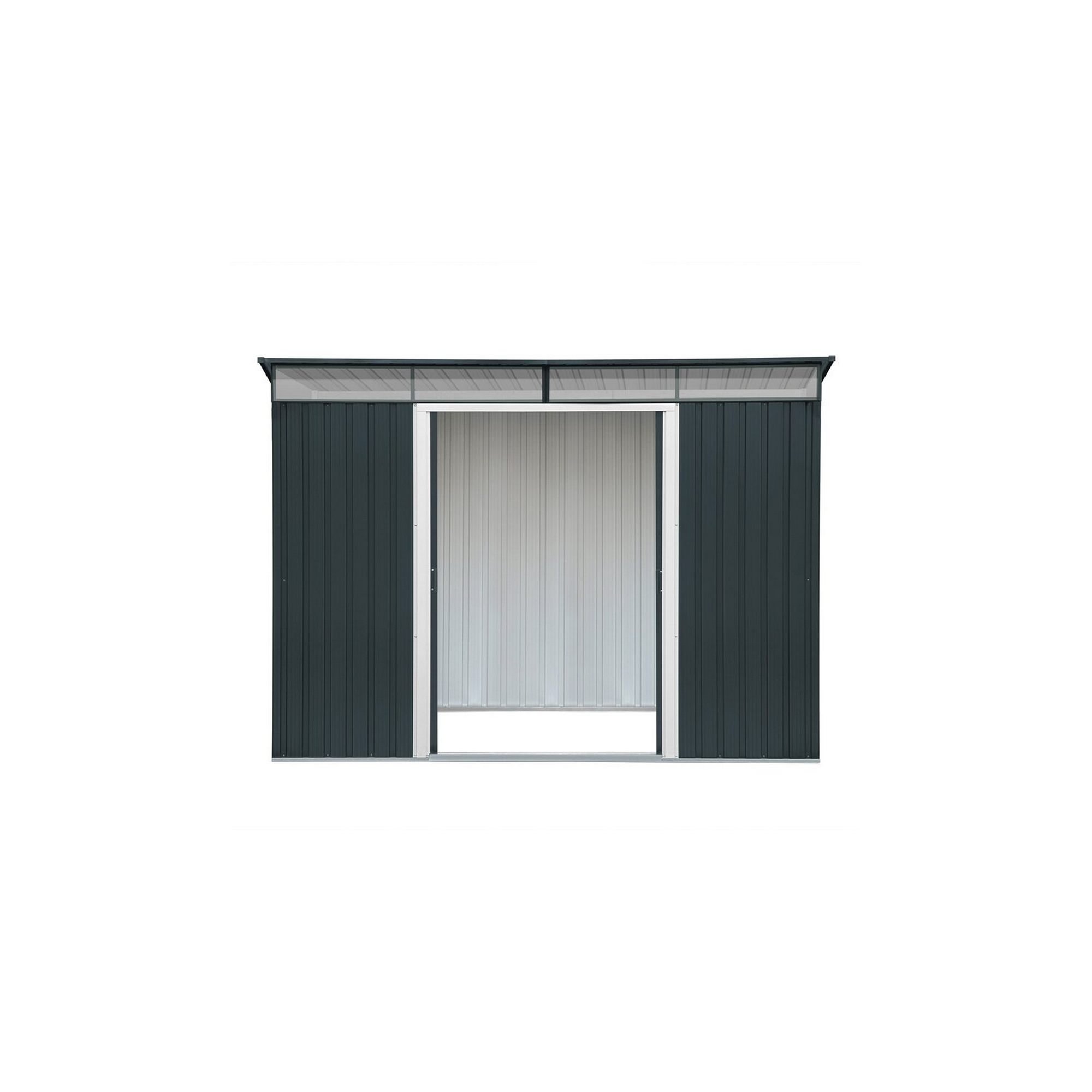 Metallgerätehaus 'Skylight' anthrazit/weiß 263,5 x 184,3 x 201,8 cm + product picture