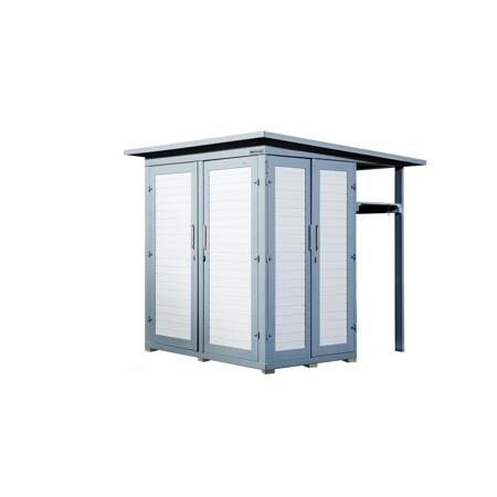 2. Bild von Gartenhaus 'Q Multi' grau 224 x 224 x 217 cm