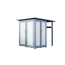 Gartenhaus 'Q Multi' grau 224 x 224 x 217 cm