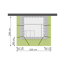 Gartenhaus 'Q Multi' grau 224 x 224 x 217 cm