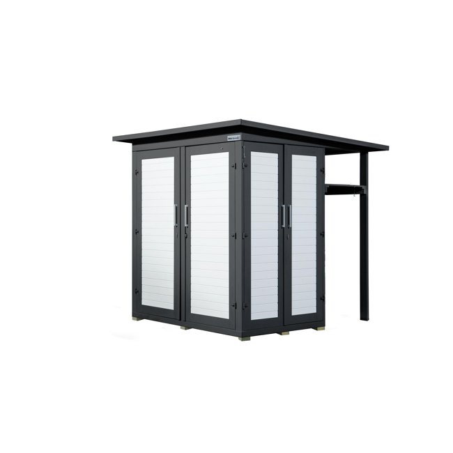 Bild von Gartenhaus 'Q Multi' anthrazit 224 x 224 x 217 cm