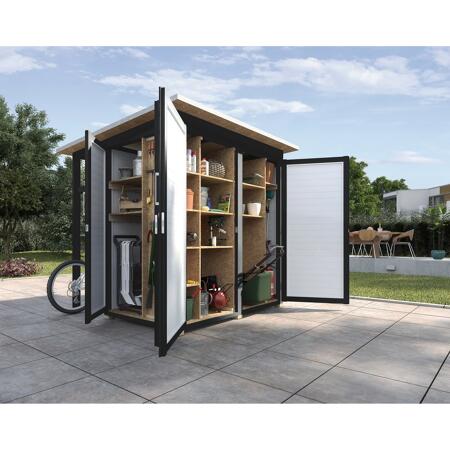 3. Bild von Gartenhaus 'Q Multi' anthrazit 224 x 224 x 217 cm