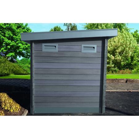 4. Bild von Gartenhaus 'WPC-Trend C' grau, Seitenfenster 340 x 279 x 222 cm