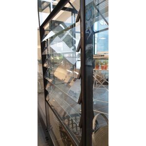 Lamellenlüfter 'Halls Qube' schwarz 5 x 60 x 60 cm