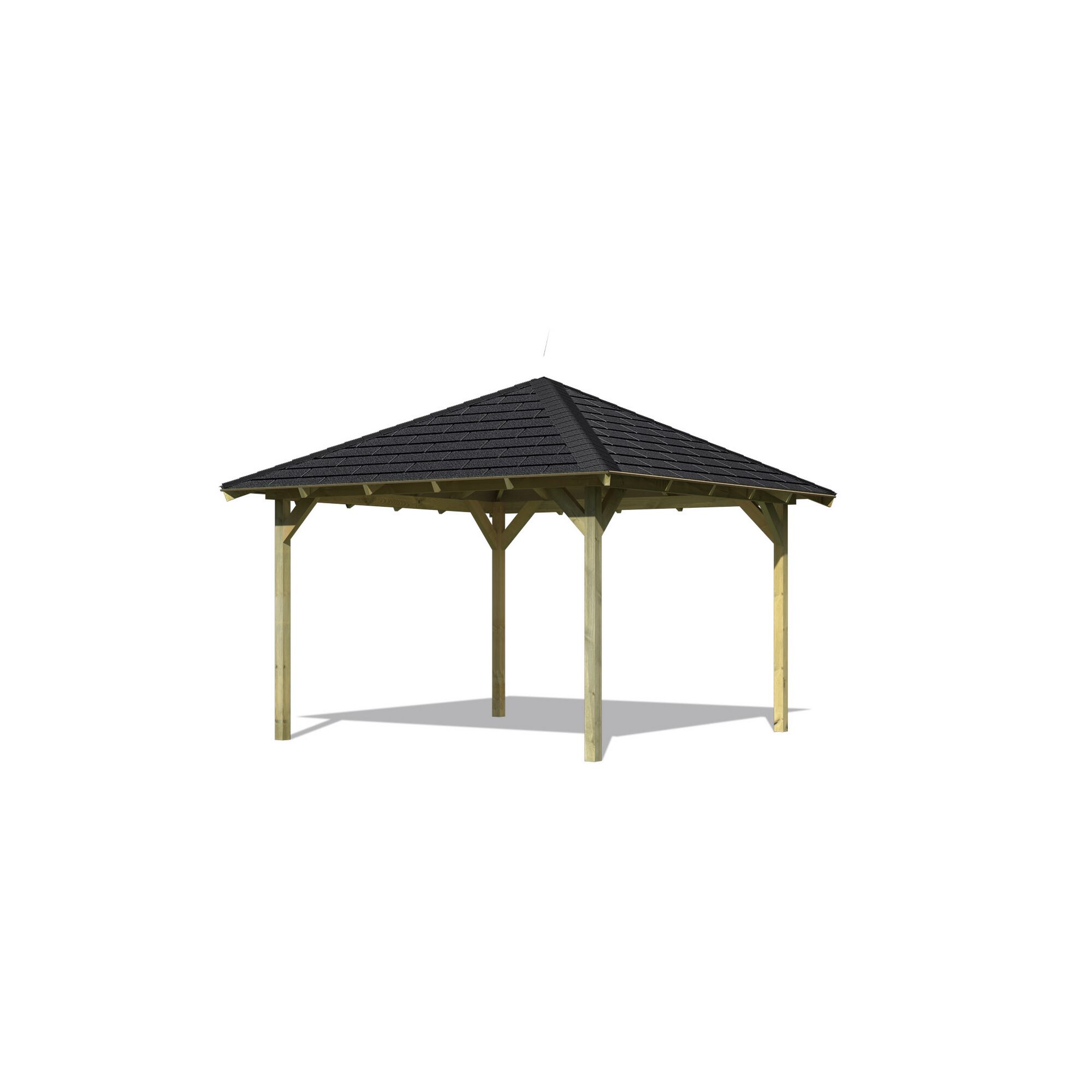 Pavillon Granada Set mit schwarzem Dach