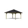 Pavillon Holm mit schwarzem Dach