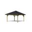 Pavillon Holm mit schwarzem Dach