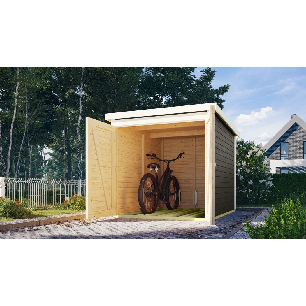 Fahrradgarage terragrau 162 x 216 cm