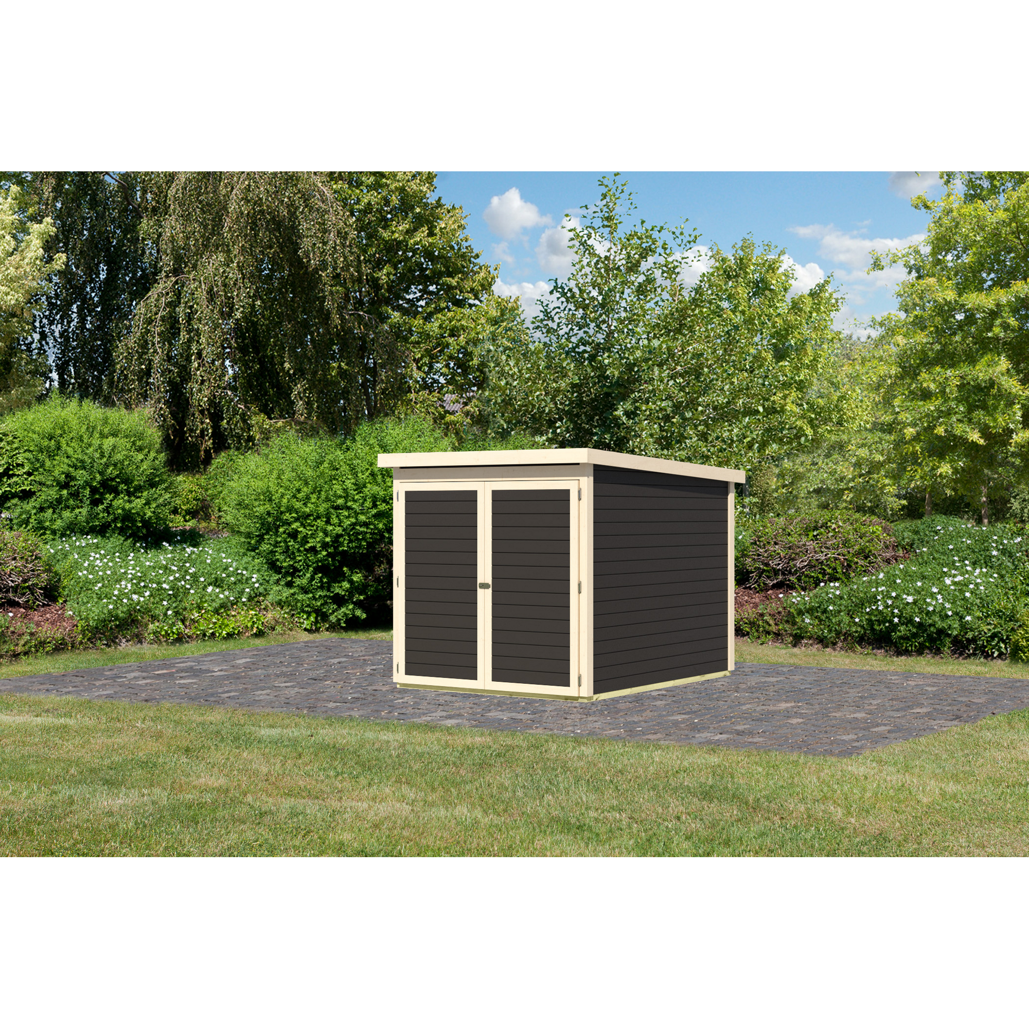 Fahrradgarage terragrau 162 x 216 cm