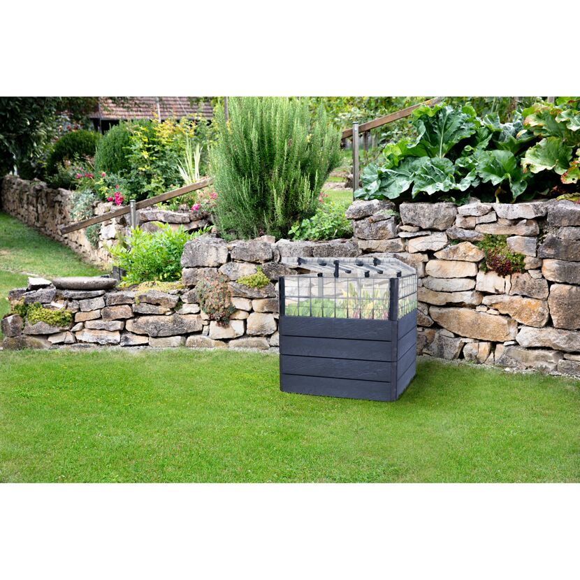 Hochbeet Stone ERGO Q. TurboP L 80 im Garten