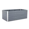 Graues WPC-Hochbeet XL 200x100x76cm