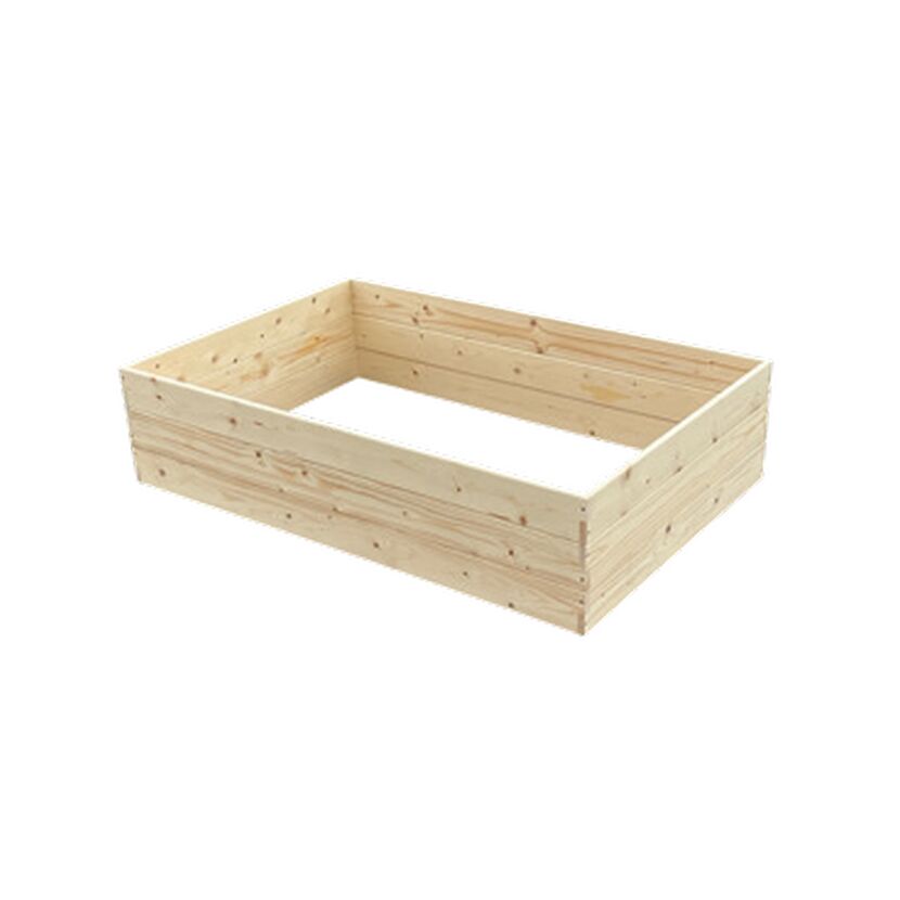 Hochbeet 120 x 9,5 x 80 cm aus Holz natur