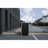 Mülltonnenbox schwarz Metall 80,7 x 69,7 x 115,2 cm