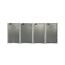 Mülltonnenbox grau Metall 81 x 279 x 115 cm