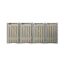 Mülltonnenbox naturfarben/grau Metall 81 x 279 x 115 cm