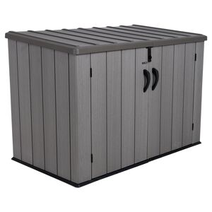 Mülltonnenbox 'Greg' braun/grau Kunststoff 109 x 191 x 131 cm