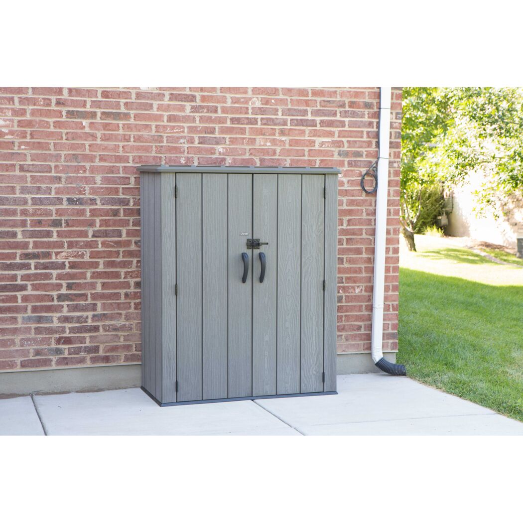 Geräteschrank dunkelgrau Kunststoff 1,51m³ 70 x 136 x 172 cm