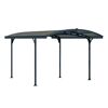 Anthrazitfarbener Carport Atlas 5000