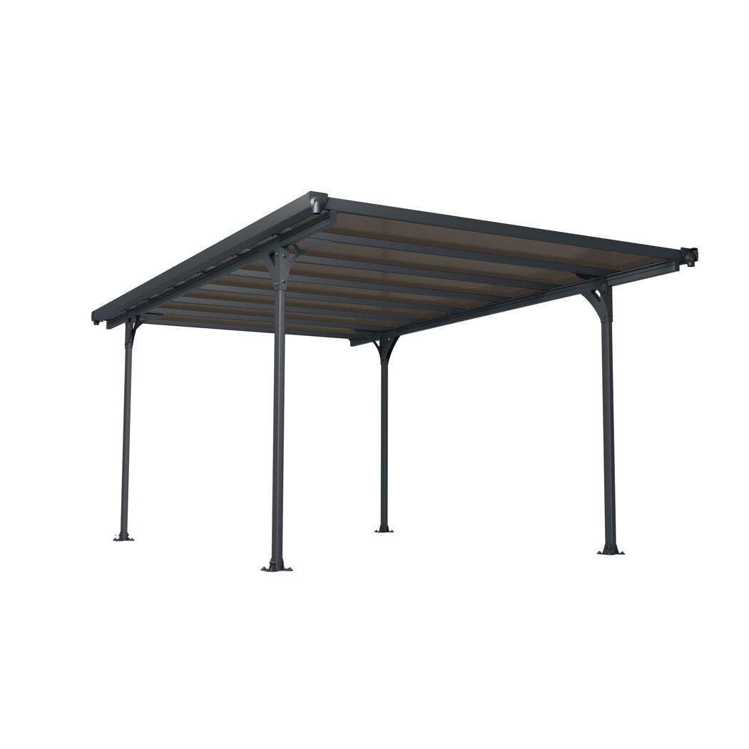 Grauer Carport Verona