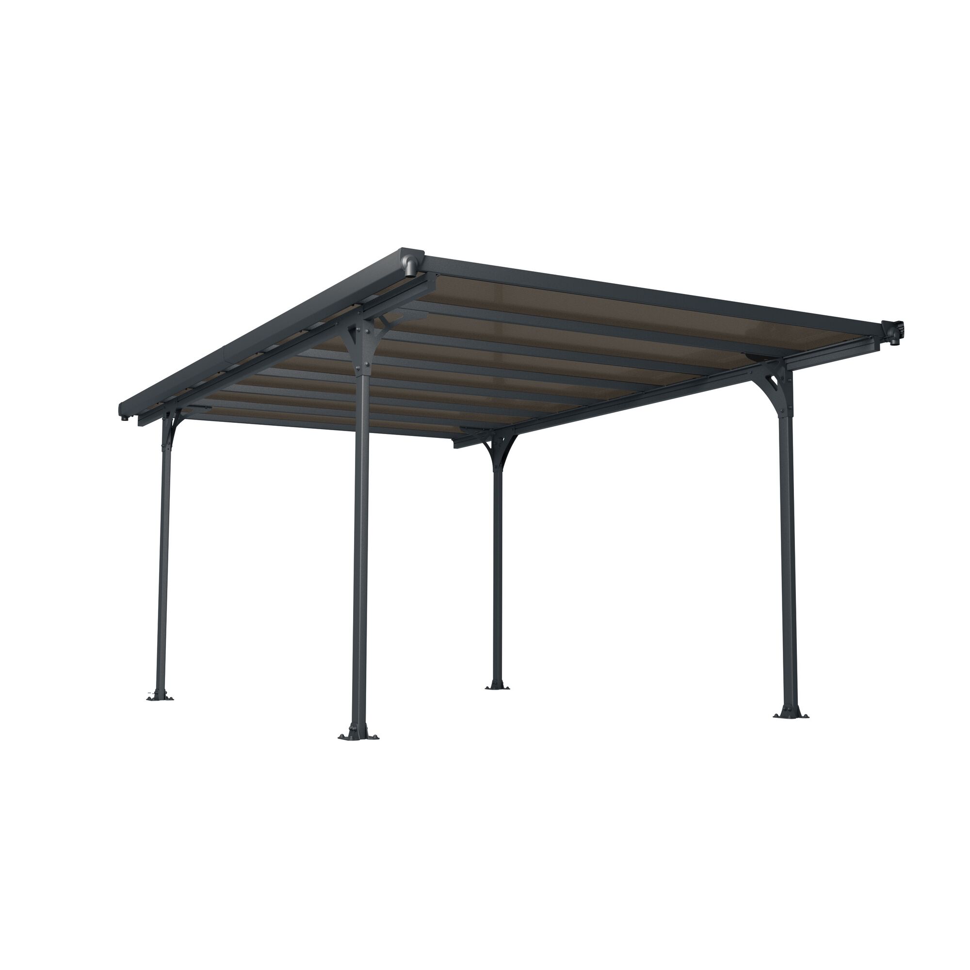 Grauer Carport Verona