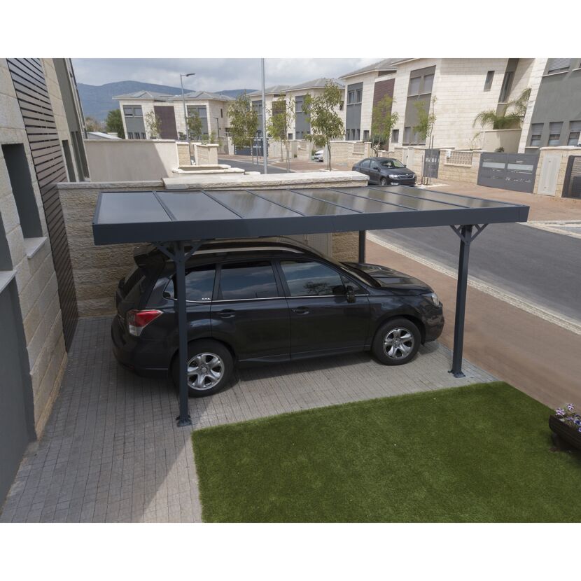 Auto steht unter Carport Palma 5000 bronze