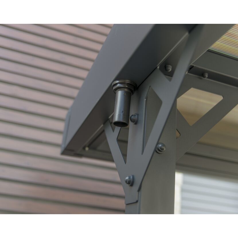 Detailansicht der Regenrinne vom Carport Palma 5000