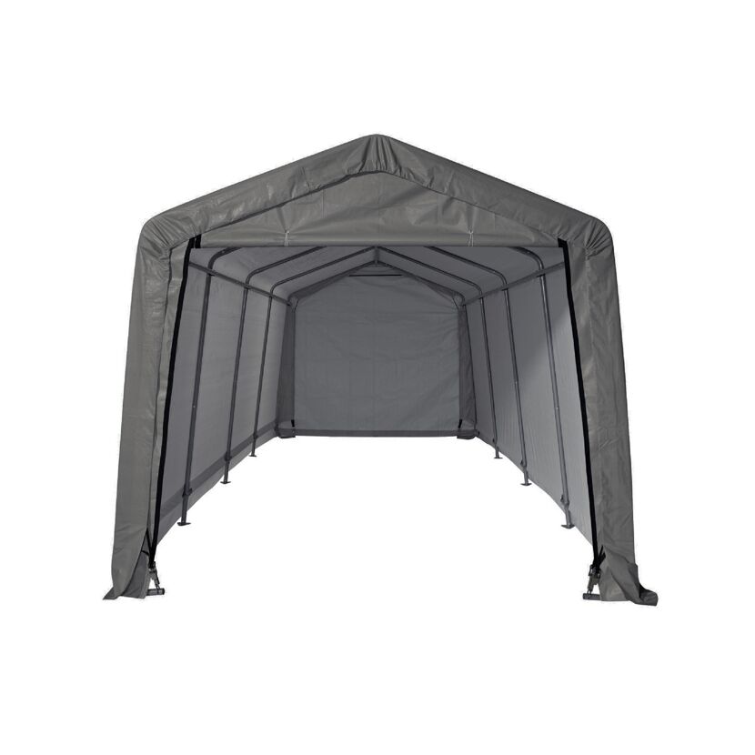 Zeltgarage 'Garage-in-a-Box' grau 18,3 m² 610 x 300 x 240 cm