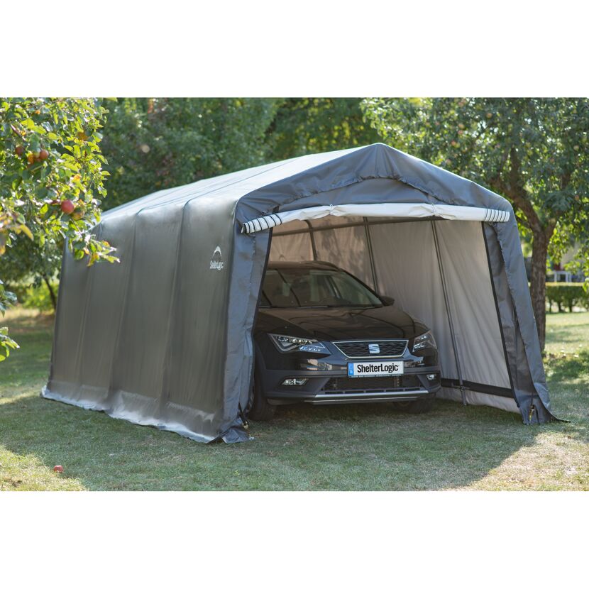 Zeltgarage 'Garage-in-a-Box' grau 18,3 m² 610 x 300 x 240 cm