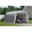 Graue ShelterLogic Foliengarage mit Auto