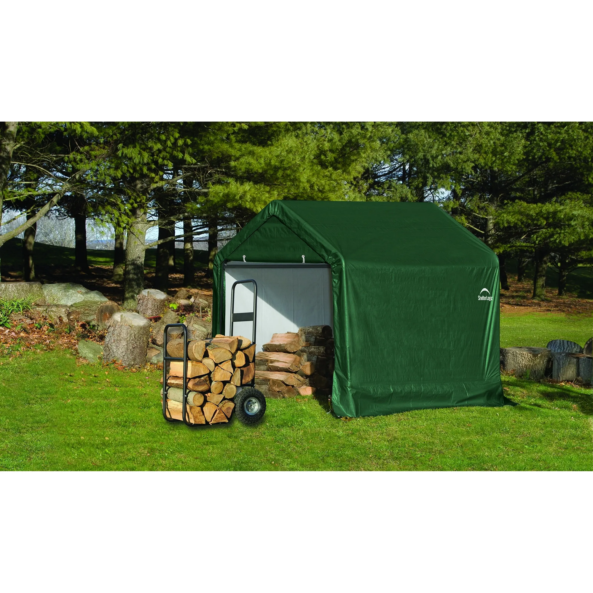 Zeltgarage 'Shed-in-a-Box' Polyethylen grün 180 x 180 x 180 cm