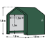 Zeltgarage 'Shed-in-a-Box' Polyethylen grün 180 x 180 x 180 cm