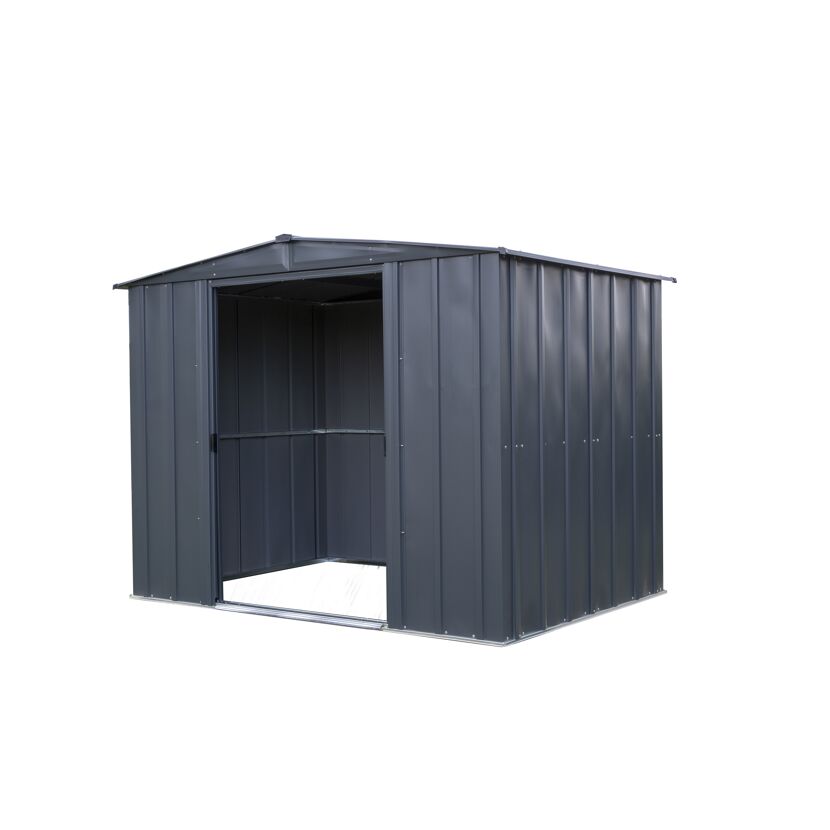 Gerätehaus '8 x 6' grau Metall 181 x 254 x 191 cm