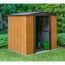 Gerätehaus '6 x 5' Holzoptik Metall 151 x 194 x 177 cm