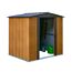 Gerätehaus '6 x 5' Holzoptik Metall 151 x 194 x 177 cm