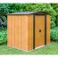 Gerätehaus '6 x 5' Holzoptik Metall 151 x 194 x 177 cm