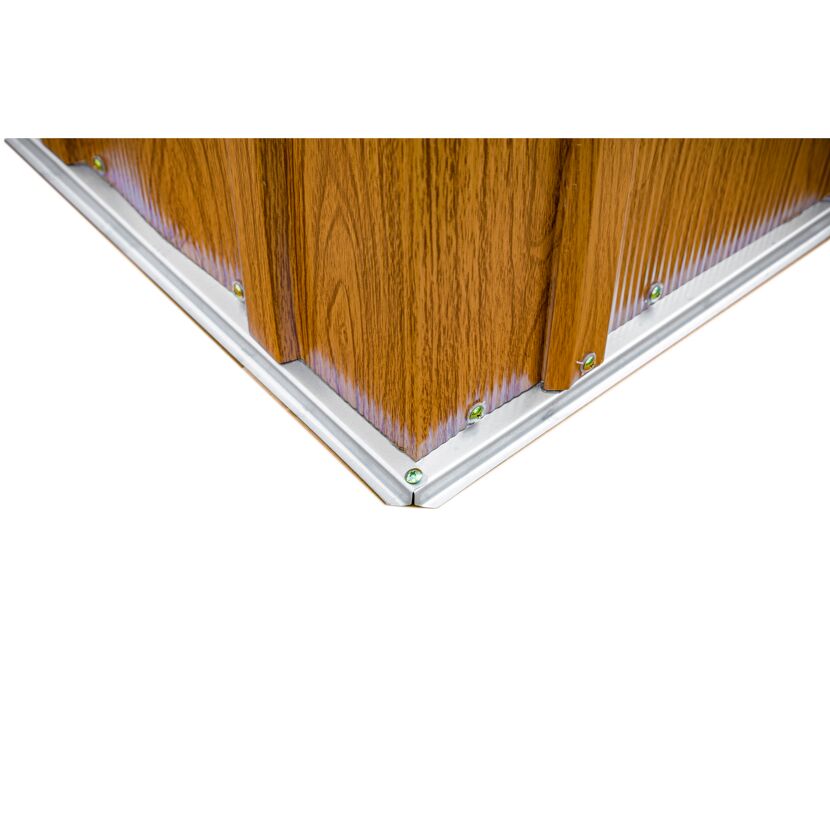 Gerätehaus '6 x 5' Holzoptik Metall 151 x 194 x 177 cm