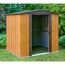 Gerätehaus '6 x 5' Holzoptik Metall 151 x 194 x 177 cm