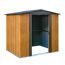 Gerätehaus '6 x 5' Holzoptik Metall 151 x 194 x 177 cm