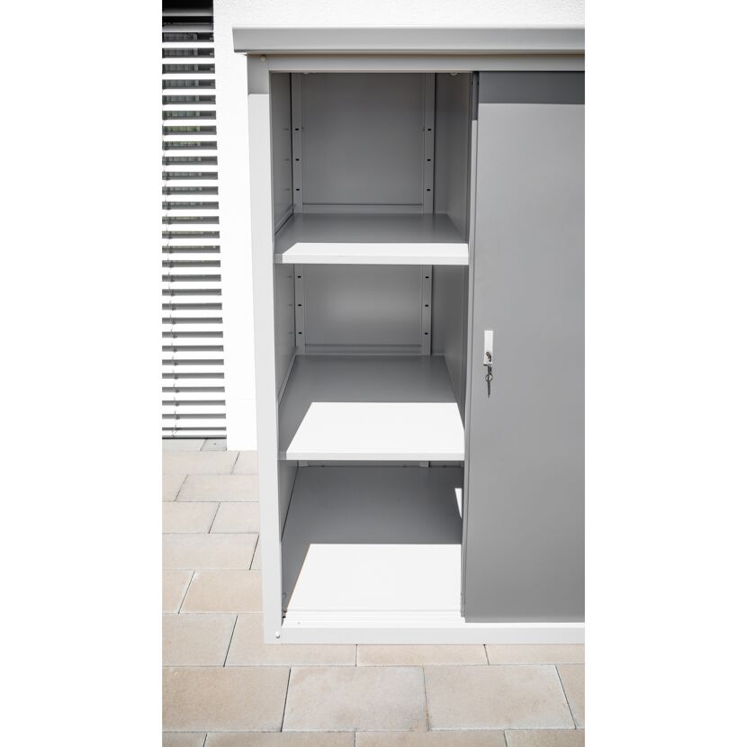 Geräteschrank 'Guardian D63' grau Stahl 98 x 172 x 187 cm
