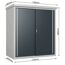 Geräteschrank 'Guardian D63' grau Stahl 98 x 172 x 187 cm