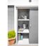 Geräteschrank 'Guardian D63' grau Stahl 98 x 172 x 187 cm