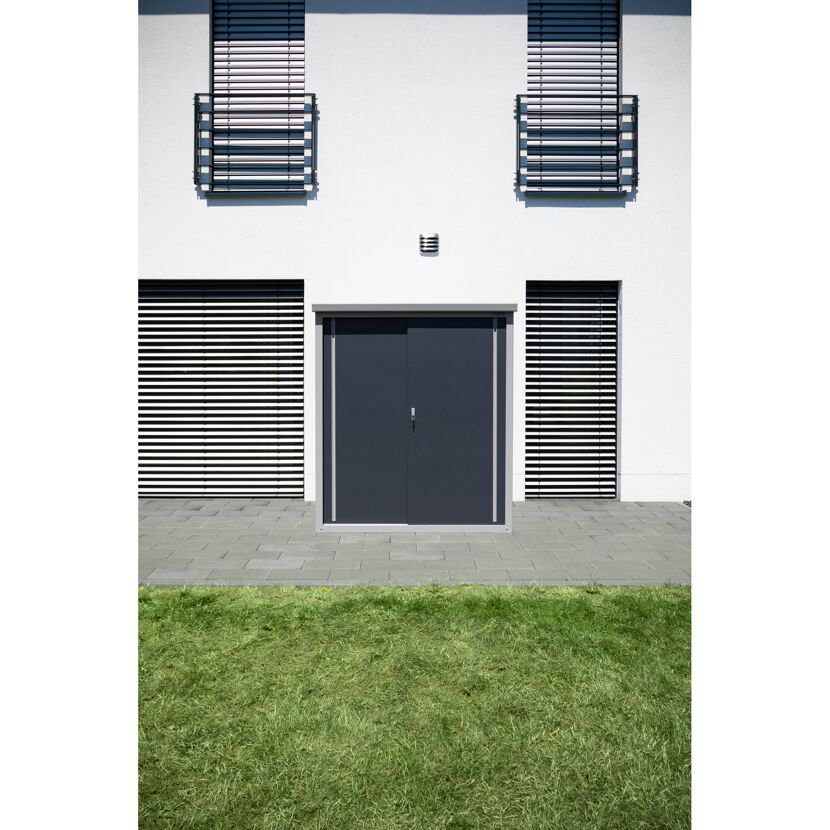 Geräteschrank 'Guardian D63' grau Stahl 98 x 172 x 187 cm