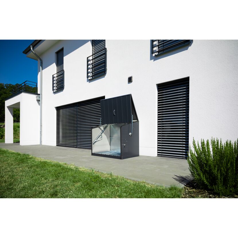 Gerätebox 'Stowaway' anthrazit Metall 136 x 88 x 112 cm