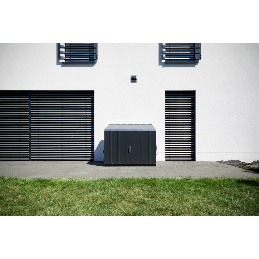 Gerätebox 'Stowaway' anthrazit Metall 136 x 88 x 112 cm