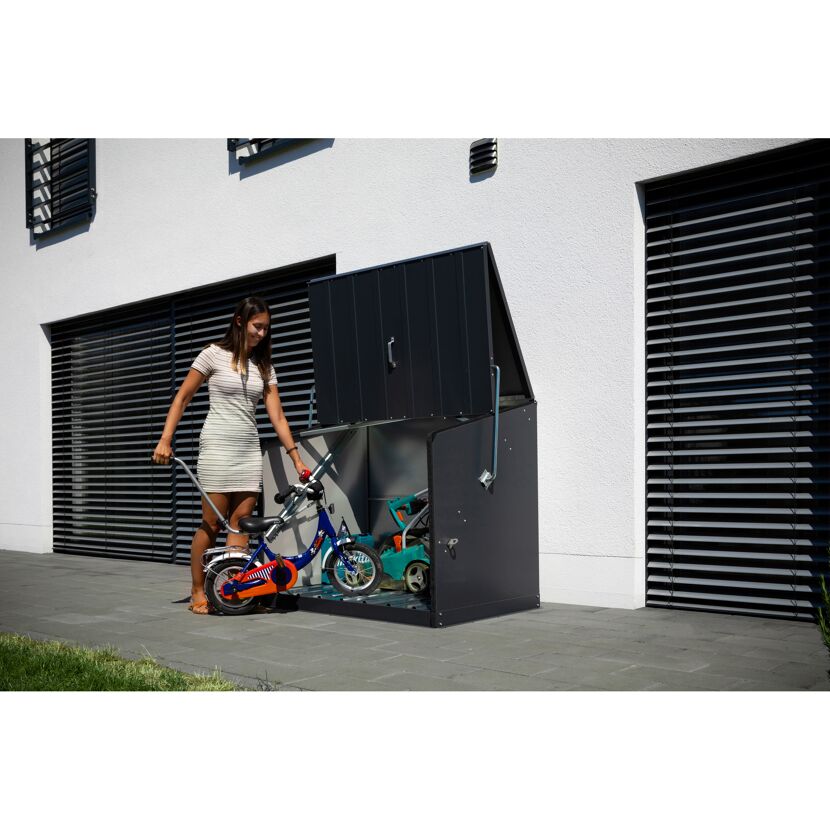 Gerätebox 'Stowaway' anthrazit Metall 136 x 88 x 112 cm