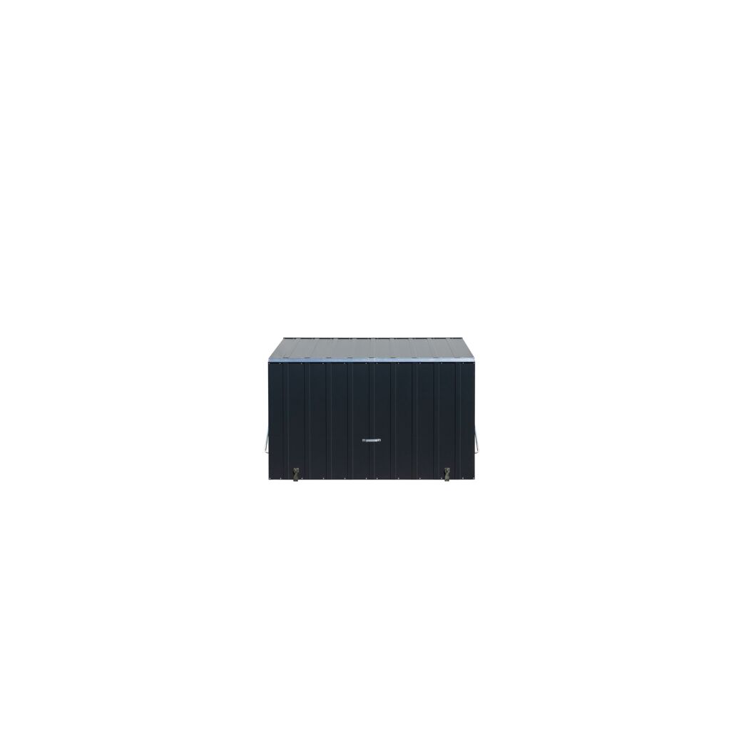 Aufbewahrungsbox 'Sesame' anthrazit Stahl 76 x 185 x 139 cm