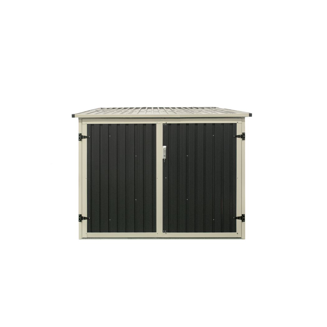 Fahrradgarage anthrazit Metall 200 x 203 x 158 cm