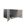 Fahrradgarage anthrazit Metall 200 x 203 x 158 cm