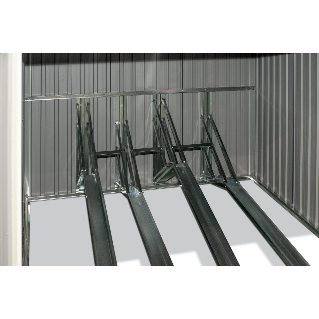 Fahrradgarage anthrazit Metall 200 x 203 x 158 cm